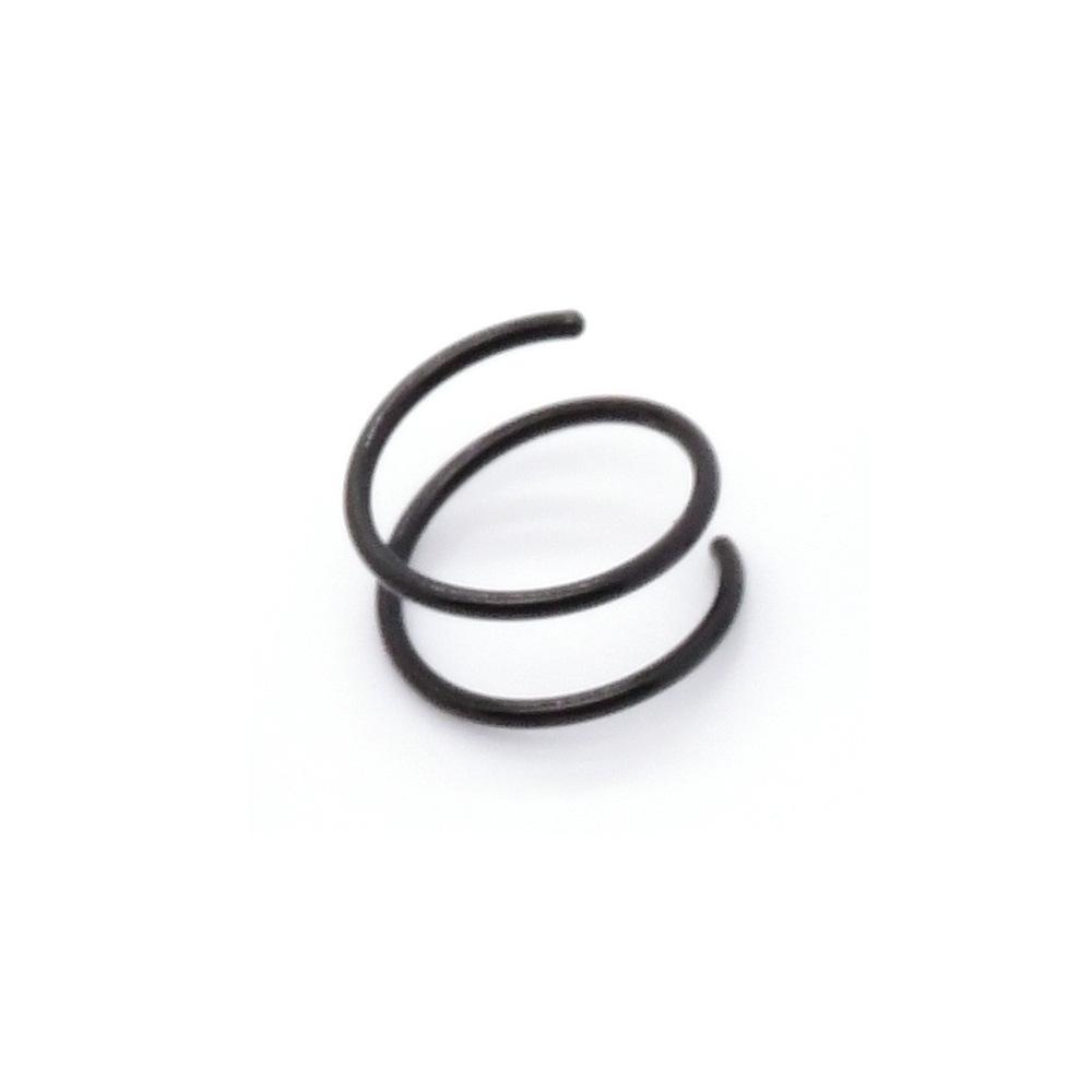 

New Spring Nose Ring Double Layer Nose Clip 1.5 Circles Lip Ring Piercing Jewelry 0.8*8mm чёрный