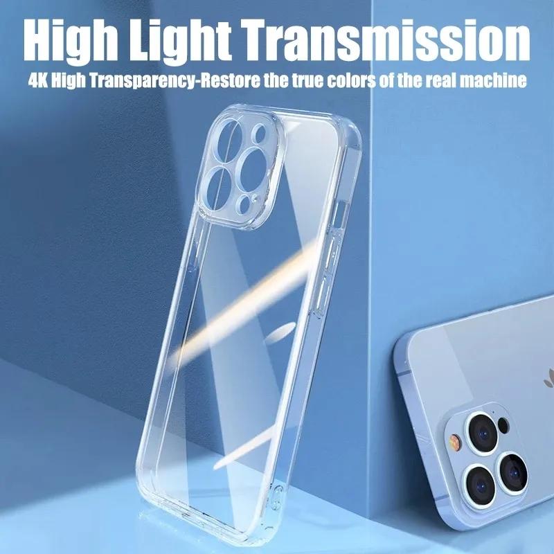 Transparent Soft TPU Silicone Case For iPhone 15 Pro Xs Max Plus Clear Back Cover