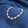 Exquisite 999 Sterling Silver Rose Bracelet for Women – Elegant Flower Design, Perfect High-End Gift