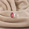 Rosa Turmalin Edelstein Silber Eleganter Ring 925 Sterlingsilber Handgefertigter Schmuck, Turmalinring, Designer Hochzeit für Braut RR-73-8