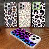 Leopard Print Phone Case For IPhone 16 15 14 13 12 11 Pro Max X XR XSMAX 8 7 Plus Matte Shockproof Back Cover