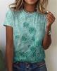 Summer Floral Flowers 3D Print T-Shirts Fashion Women's Round Neck Short Sleeve T Shirt Tees Harajuku Y2K Tops Female Clothing