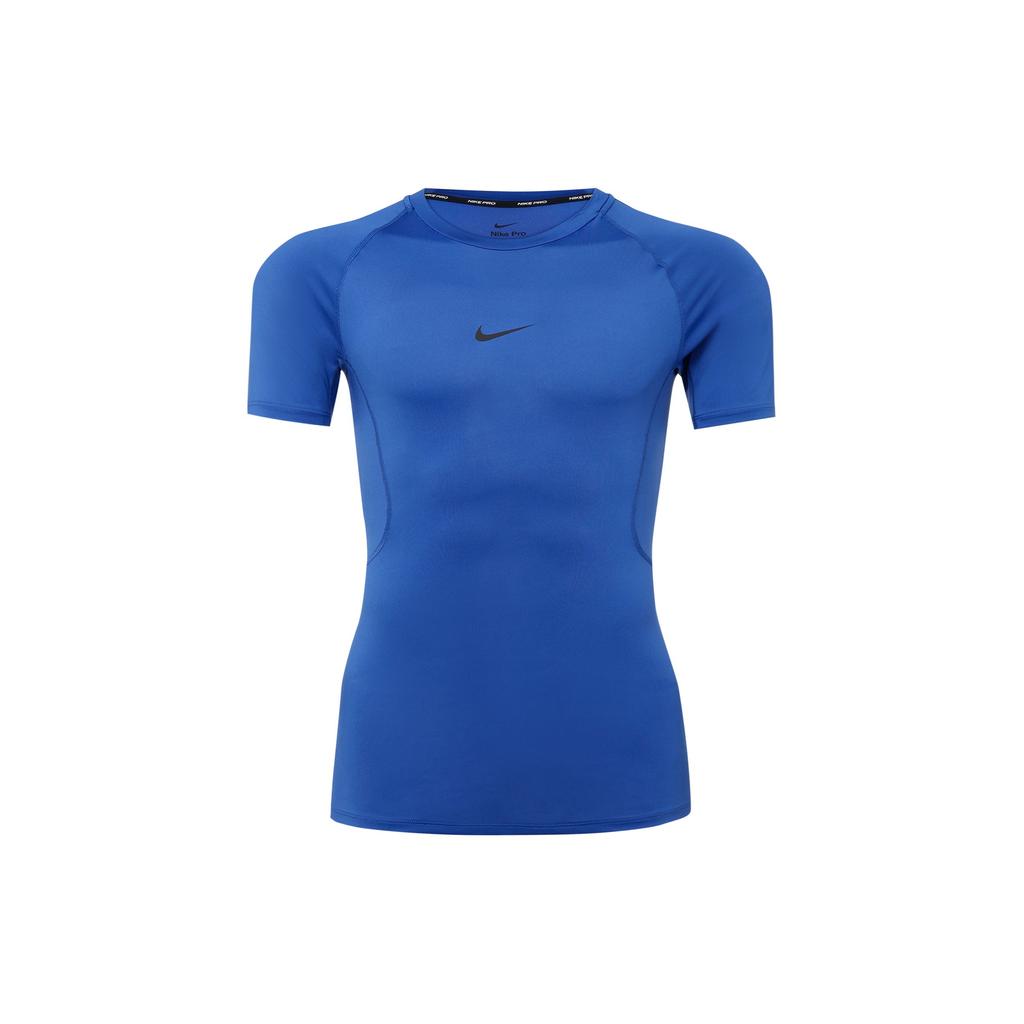 Nike Pro Solid Quick-Dry Fitted Training T-Shirt Men Tops Game-Royal FB7933-480