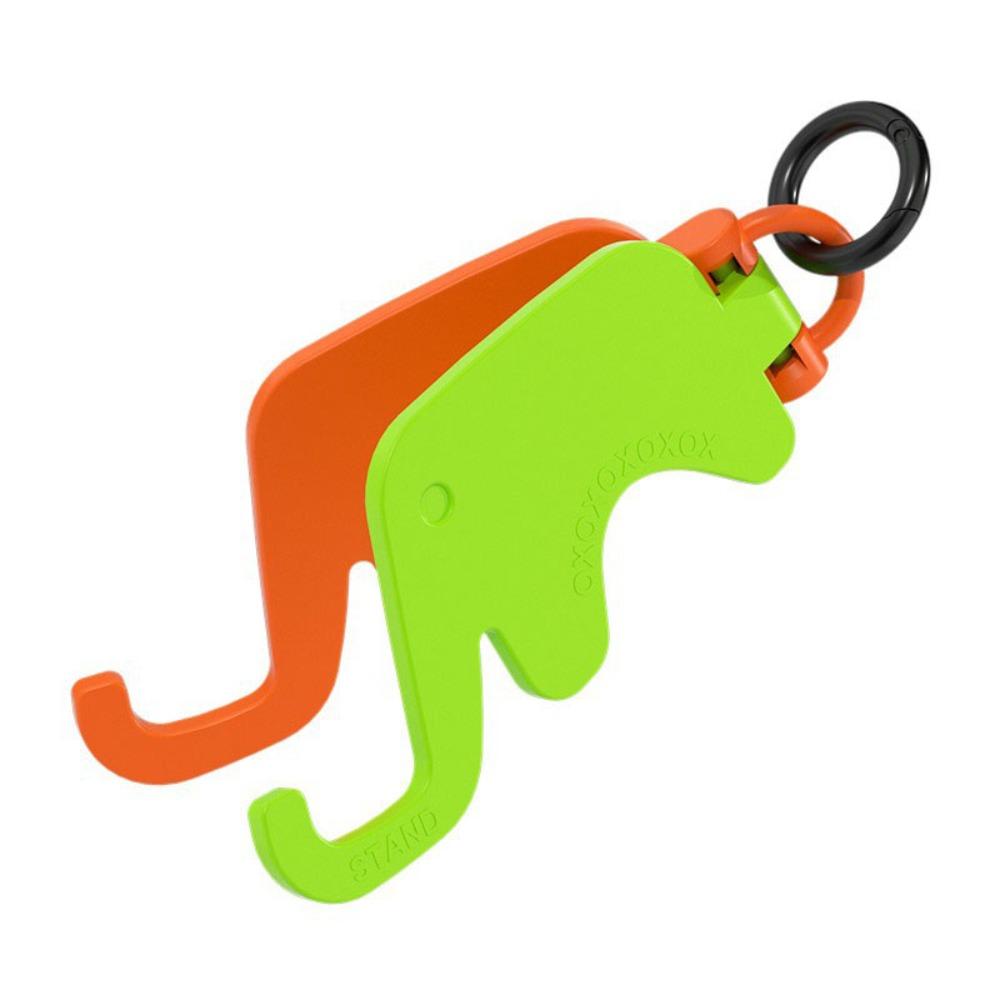 

Foldable Mobile Phone Stand with Keychain Lazy Desktop Fixed Holder Cartoon Phone Bracket