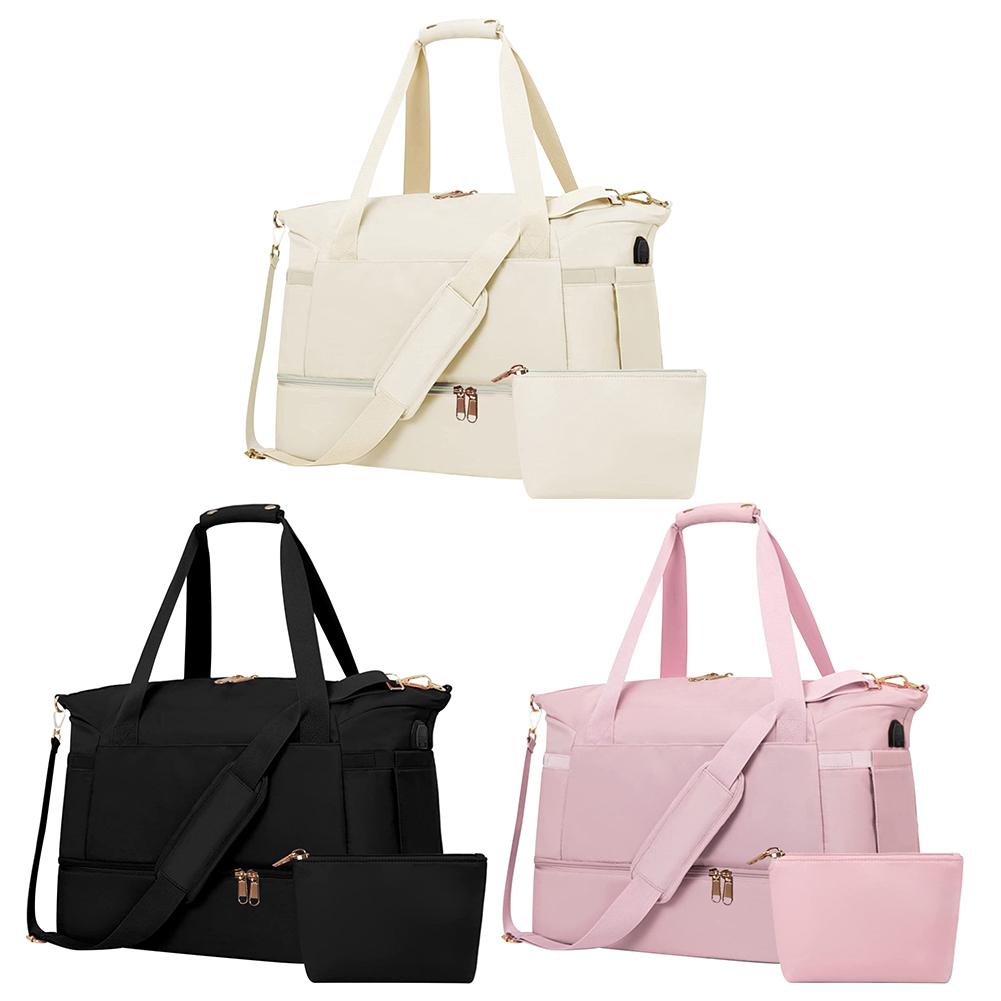 

Портативная дорожная сумка для мужчин и женщин, сумка для фитнеса, нейлоновые разделительные сумки для сухих и влажных вещей, большая вместительная дорожная сумка, сумка для хранения багажа