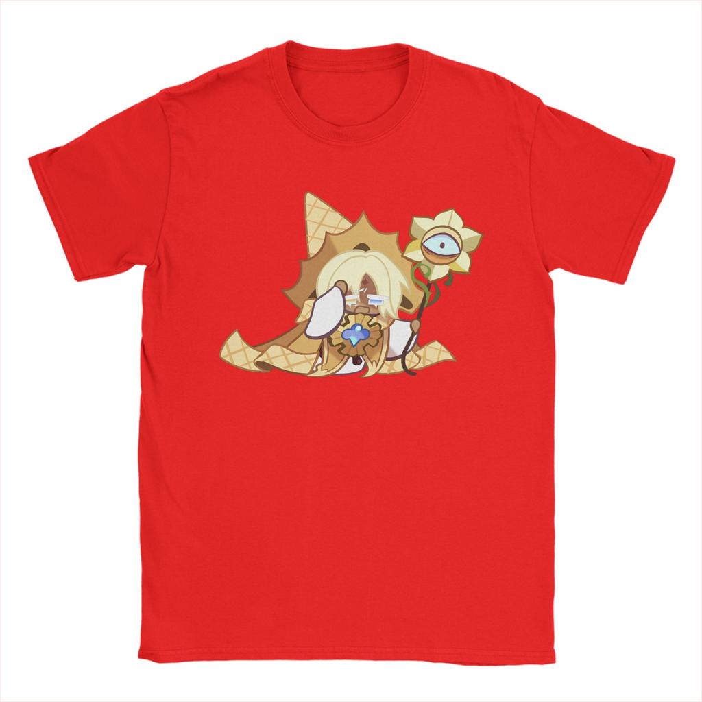 Cookies Run Kingdom Unisex T Shirt Pure Vanilla Cookie Crazy Tees Short Sleeve O Neck TShirt Cotton Party Clothes