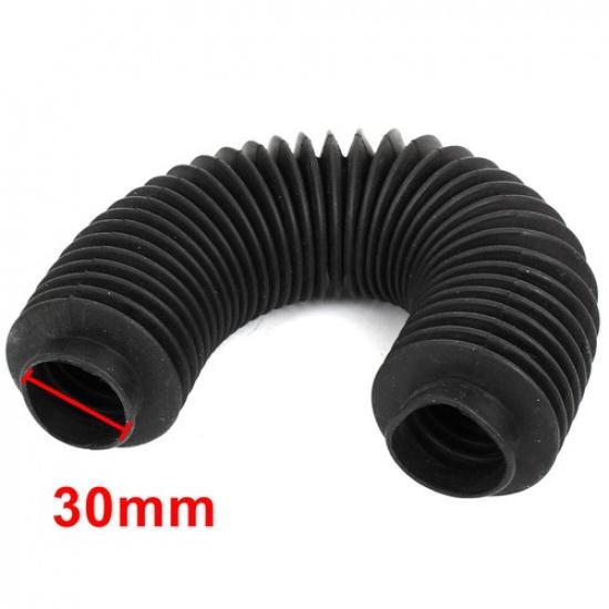 

Dustproof Rubber 30mm Inner Diameter Bushings Corrugated Ball Screw Cover Black