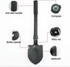 Gardening Folding Shovel Military Camping Shovel Survival Gear Entrenching Tool with Carrying Pouch Metal Handle