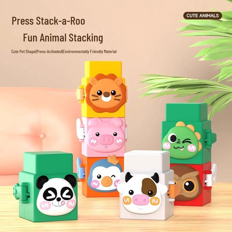 Colorful Stacking Animal Toy for Babies 12 Months+ | Educational Play for Toddlers
