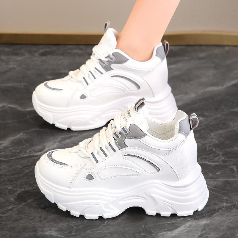 Women's 2024 Spring Dad Sneakers: Lightweight, Thick-Soled, Height-Boosting, Stylish Streetwear