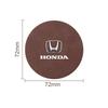 For Honda 1/2pcs Leather Car Coaster Water Cup Drink Holder Mat Anti-Slip For Honda Civic Fit Jazz Accord Pilot Passport Stepwgn