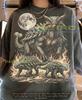 Ankylosaurus Dinosaur Prehistoric Animal Moon Comfort Colors® Tshirt, Fire Paleontology Wildlife Nature Vintage Bootleg Tee