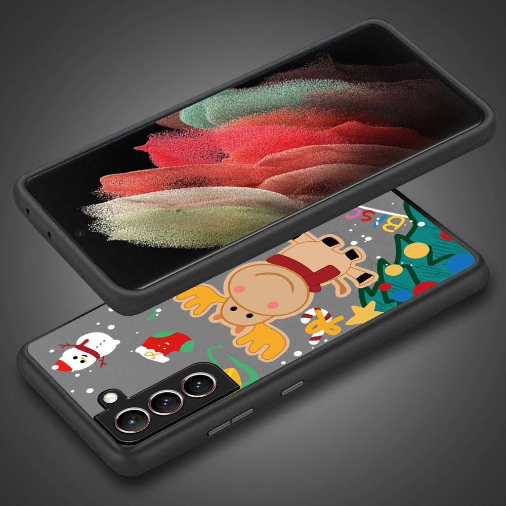 New YearMatte Hülle für Samsung Galaxy S22 S20 S21 FE S10 S9 Plus S8 Capa Note 20 Ultra 10 Lite Telefon Fundas