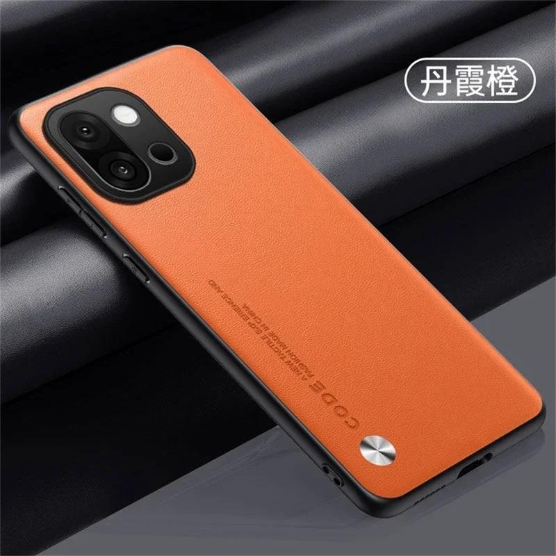 For Oneplus 15 Plain PU Leather Matte Phone Case For One Plus 15 1+15 Silicone Ultra Thin Soft Frame Shookproof Bumper Cover