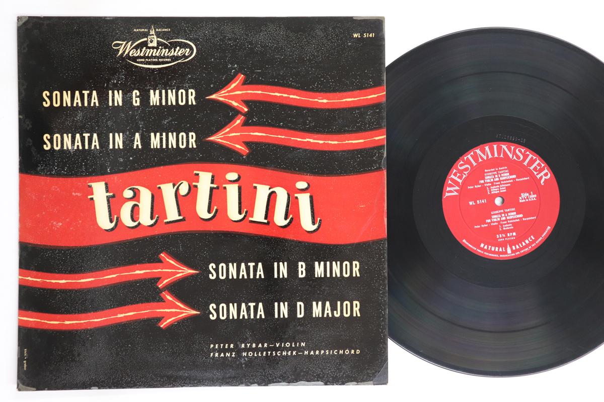 

LP Record PETER RYBAR, FRANZ HOLLETSCHEK - Tartini Sonata In G Minor / Sonata WL5141 WESTMINSTER 1952 US Classical Used