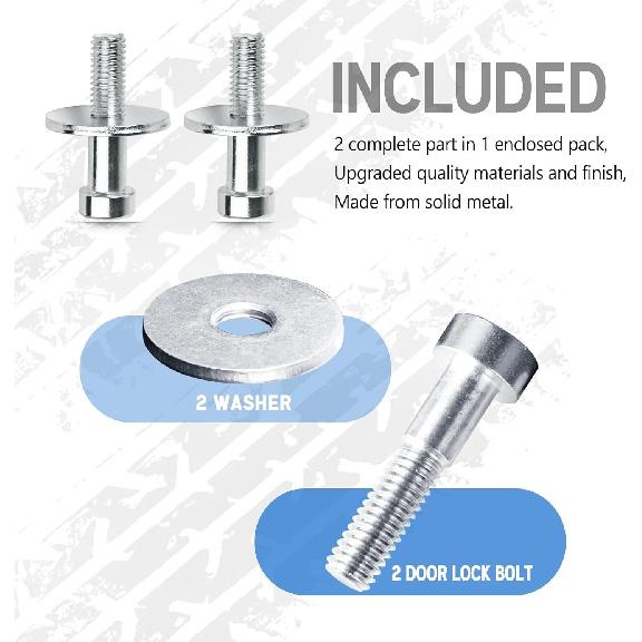 Door Lock Striker Compatible with 1985-2002 Truck Door Latch Bolt Pin Replace -