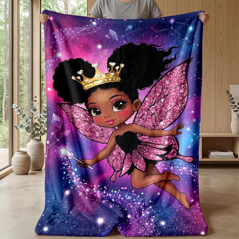 Fairy Tale Adventure Theme Blanket Lightweight Warm Flannel Blanket Decorative Throw Blanket for Home Decoration
