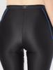 Hummel Black x Blue Size S Women's Half-Length Leggings, HLY6110, (9061),