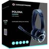 Headset - CONCEPTRONIC - POLONA 01B - Kablet USB - Circumaural - Svart