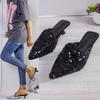 Baotou Half-slipper Women's Summer Sequined Shoes Elegant Fairy Casual Women's Cool Slippers