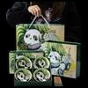 Bamboo Leaf Panda Ceramic Bowl Set