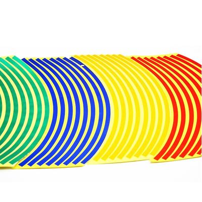 Night Safe Waterproof Wheel Tire Sticker Reflective Edge Sticker Color Change Motorcycle Trim Tape