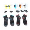 6 Pairs Short Sports Socks Sweat Absorption Breathable High Elasticity Compression Socks for Men Women Color Mixed Free
