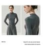 Women's Slim Fit Merino Wool Pullover Sweater - Half-High Neck, Autumn/Winter, Machine Washable