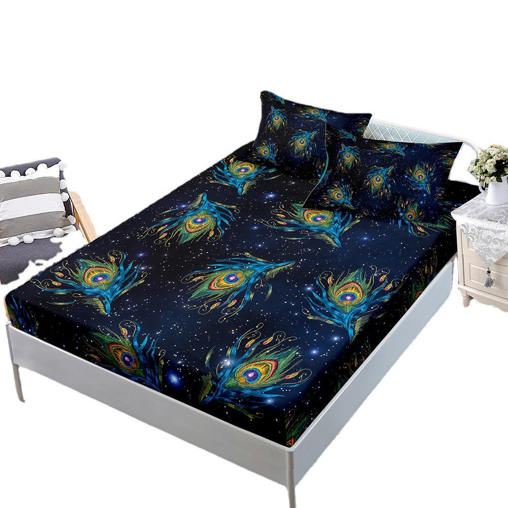 Three-Piece Mattress Cover, Feather Mask, Mysterious Mattress Protective Cover