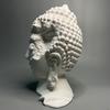 Buddha's Head Plaster Statue Buddhist Figure Sculpture Abstract Art Head Damaged Buddha Statue Home Accessories