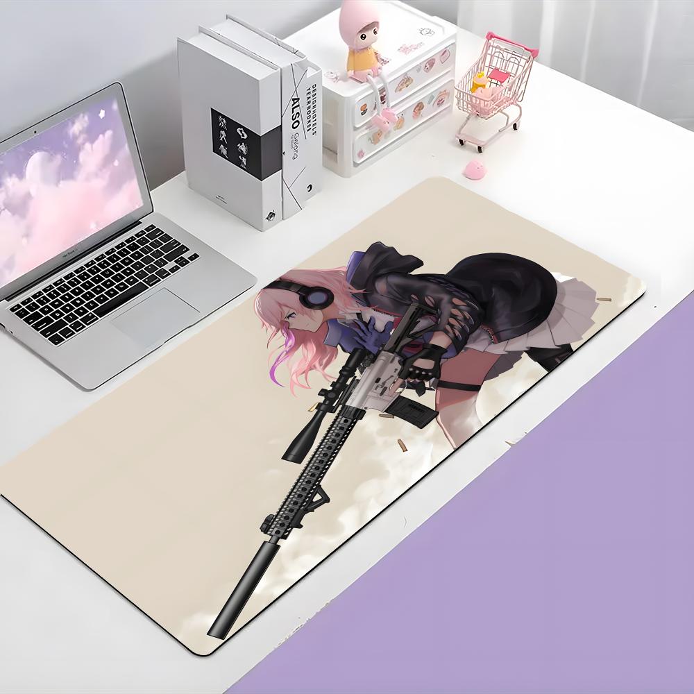 Game Tactical Ggirls Frontline Mouse Pad Large Gaming Mousepad With Thick Stitched Edge Nonslip Desk Mat