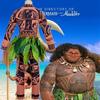Jujiyuan Cosplay Moana Maui Halloween Adult Cosplay Anime Costume Set