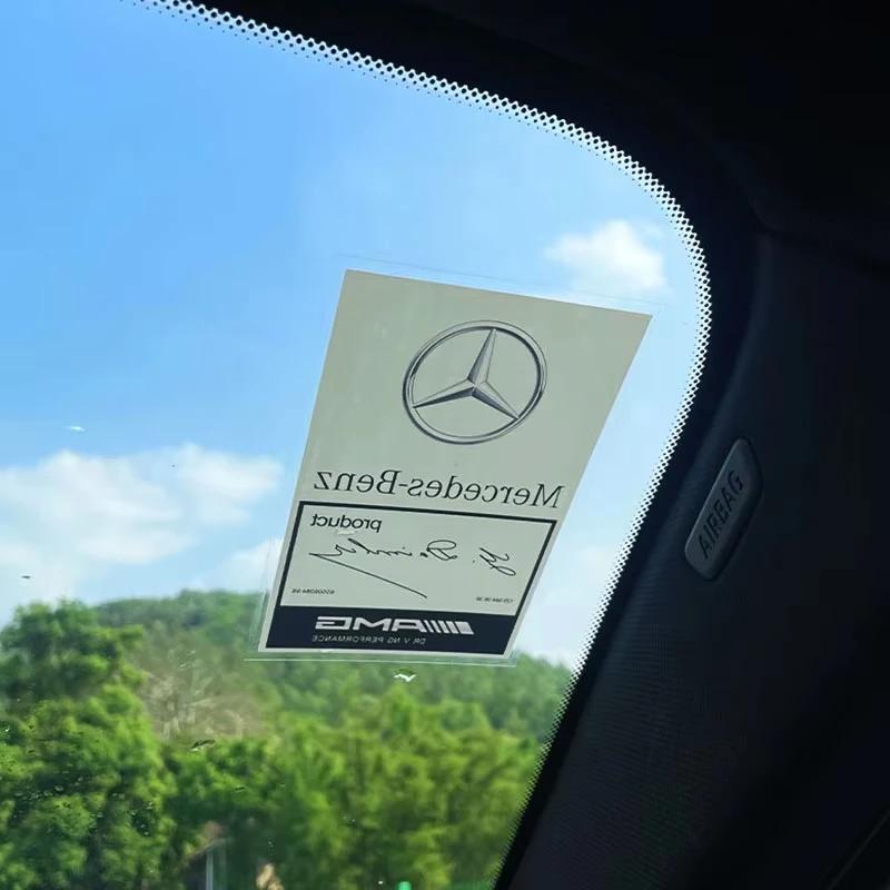 2025 Autoturism Fierbinte Parbriz Față Autocolant Static Rezistent la Apă Decal Static Pentru Mercedes Benz AMG Clasa A B C E S V A180 CLK CLA GLE W2