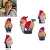 Cheeky Garden Gnome Statue Funny Dwarf Figurine For Outdoor Decoration