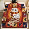 1 Manta de Franela con Estampado de Dibujos Animados, Alta Calidad, Cómoda para Todas las Estaciones, Decoración del Hogar, Calidez y Confort, Perfecta para Regalo de Navidad o Cumpleaños