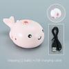 Children's Electric Fan Suspension Blowing Ball Toy Rechargeable Wireless Handheld Fan Mini Whale Shape Leafless Fan Suspension