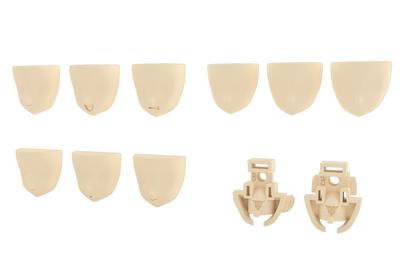 Kotobukiya Megami Device M.S.G 04 Sada obličejů pro Chaos & Pretty, Barva pleti A, Výška přibližně 19 mm, Plastikový model v měřítku 1/1
