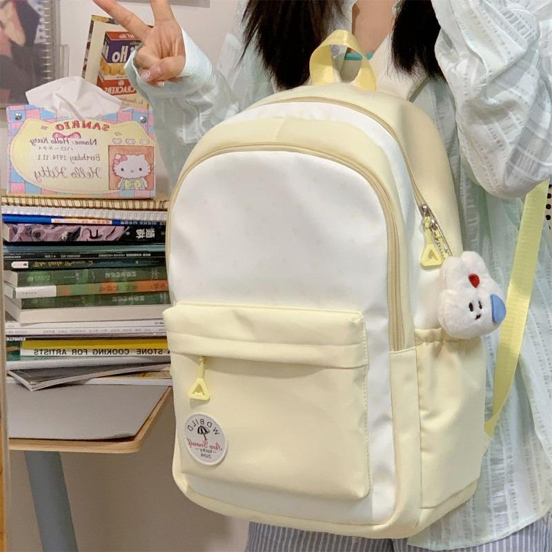 The New Schoolbag Is High-value, Fresh and Sweet, Candy-colored Backpack, Lightweight and Large-capacity Backpack for Junior High School Students.