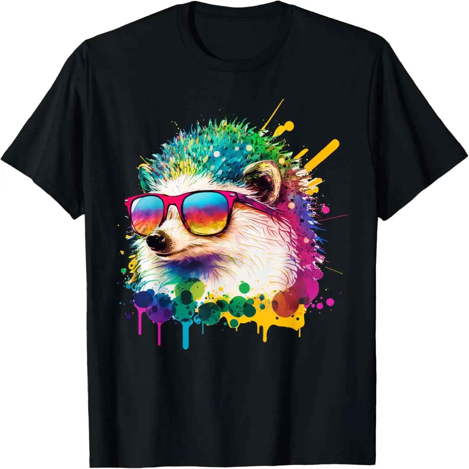 Cute Hedgehog Lover Animal on Hedgehog T-Shirt S