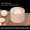 ZISIZ Wooden Dumpling Press & Rolling Pin Set