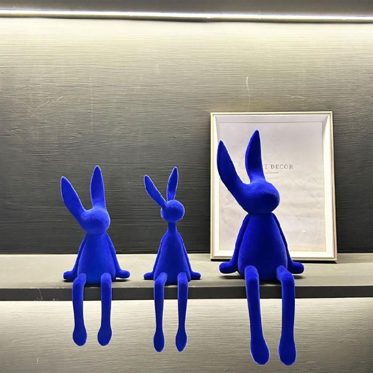 Plush Flocked Animal Figurine Animal Display Realistic Home Decors Figurine Animal Figure Animal  Statue for Kids