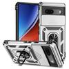 Stoßsichere Hybrid-Doppelschicht-Magnetischer Metallring-Ständer Hülle Für Google Pixel 8 7A Pro 6 6A Schiebende Kameraobjektiv-Schutzabdeckung