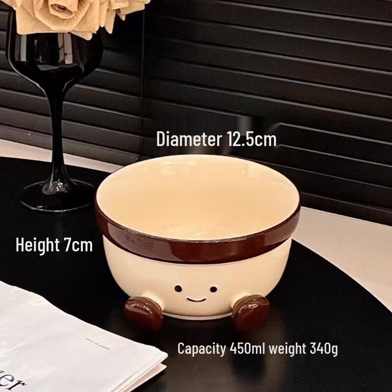 

ZISIZ Fat Foot Hand-Painted Ceramic Bowl