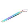 Lash Tweezers Accurate Clamping Stainless Steel Professional Eyelash Extensions Tweezers Curved