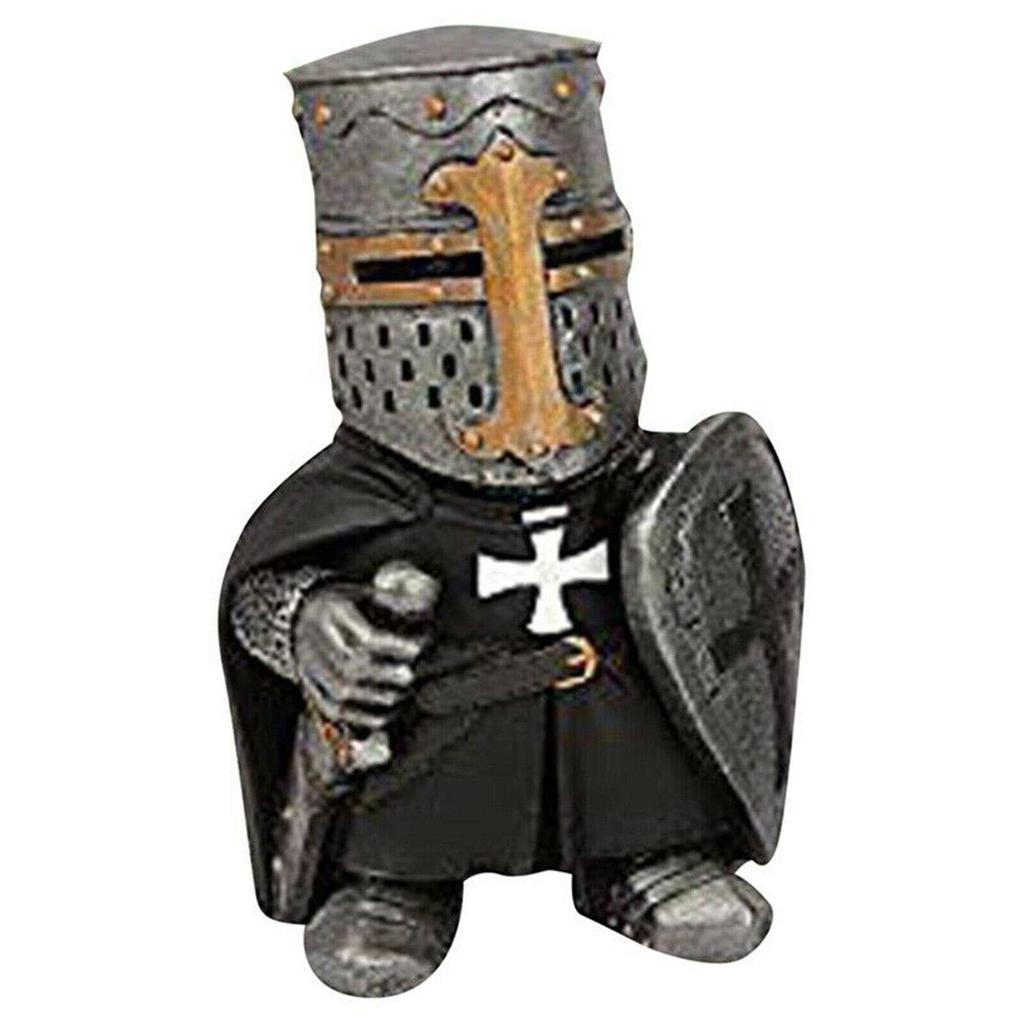 1pc Medieval Figurine Accessories Sculpture Art Spare Parts Decor Unique Dwarf Gnome Gothic Guard Large Helmet