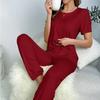 Vielseitiges Damen Sommer Pyjama Set: Bequemes lässiges zweiteiliges Outfit für zu Hause oder im Freien, europäischer und amerikanischer Stil 2025