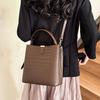 Vintage handheld bucket bag with single-shoulder crossbody women's bag