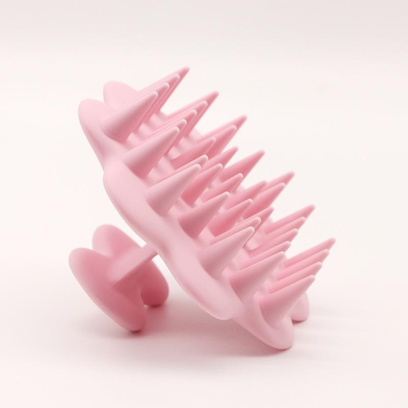 1PC household bath rubbing artifact baby silicone shampoo brush bath towel silicone bath brush ball bath towel daily necessities розовый