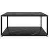 Coffee Table Black 80 X 80 X 35 Cm Tempered Glass