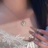 Handmade Brushed Gold Gardenia Necklace, Stud Earrings, Ring Set, Light Luxury And High-End Generation